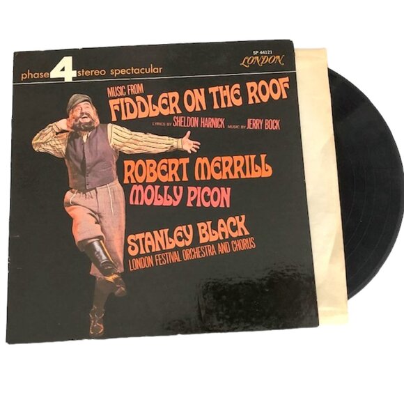 FIDDLER ON THE ROOF LONDON -LP Robert Merrill  - 1968 - Picture 2 of 10